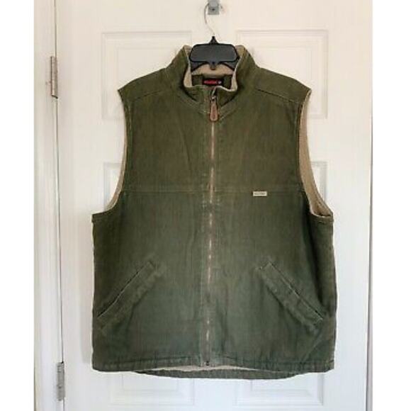 Wolverine Fleece Lined Green Vest - Large - Picture 1 of 3